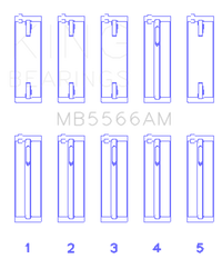 King Engine Bearings Audi A4 1.8L AEB (Size +.25 Oversized) Main Bearing Set