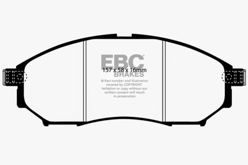 EBC 06-09 Infiniti FX35 3.5 Greenstuff Front Brake Pads