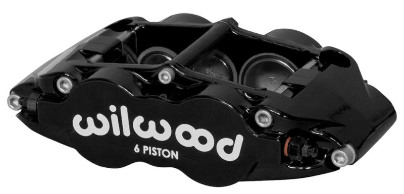 Wilwood Caliper Forged Narrow Superlite L/H FNSL6R-DS Dust Seal 1.62/1.12/1.12,1.25 Rotor - Black