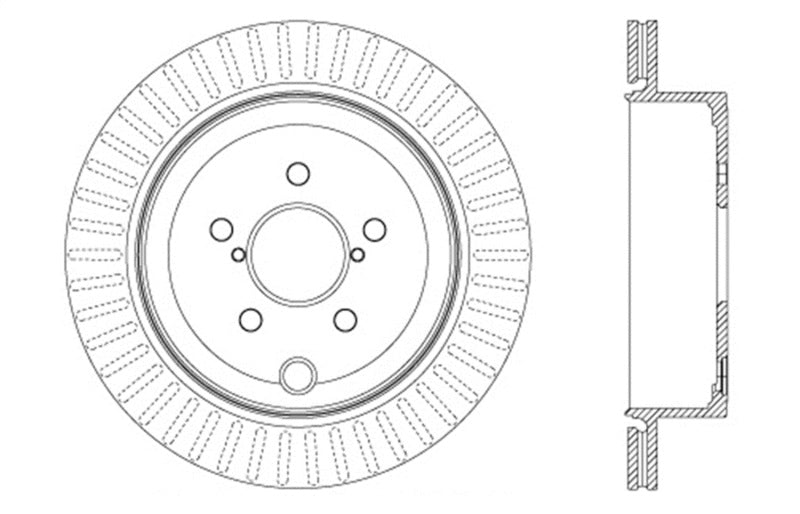 StopTech Drilled Sport Brake Rotor