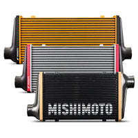 Mishimoto Universal Carbon Fiber Intercooler - Matte Tanks - 525mm Gold Core - C-Flow - BL V-Band