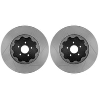 StopTech 09-14 Nissan GT-R Rear Slotted Bare Iron 380x30mm Aero-Rotor Kit Pair