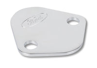 Ford Racing Ford Logo Fuel Pump Blockoff Plate - Chrome