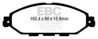 EBC 14+ Infiniti QX60 3.5 Greenstuff Front Brake Pads