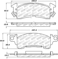 StopTech Sport Brake Pads w/Shims and Hardware - Front