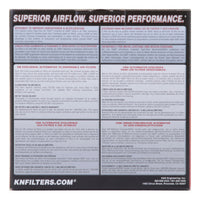 K&N Universal Chrome Filter 2.125 in Flange ID / 3in Base OD / 2in Top OD / 2.75in H (4 per box)