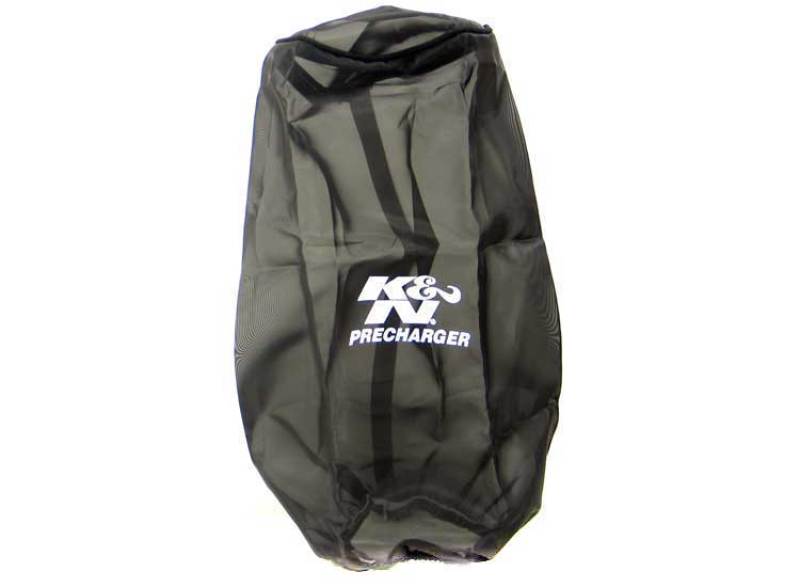 K&N Precharger Air Filter Wrap Black Universal Polyester 12in Height 6in Base Inside Diameter