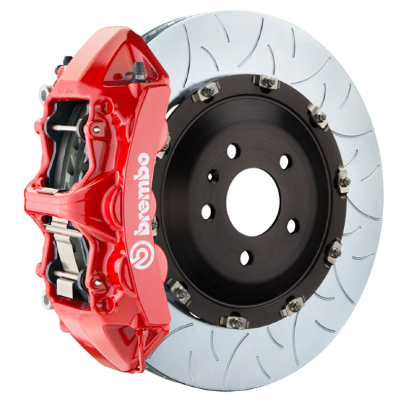 Brembo 15+ RC-F/16-20 GS-F Front GT BBK 6 Piston Cast 405x34 2pc Rotor Slotted Type-3-Red