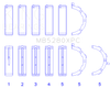 King Engine Bearings Ford 4.6L/5.4L V8 SOHC Performance Coated Main Bearing Set - Size STD