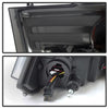 Spyder Dodge Ram 09-12 Projector Headlights Light Bar DRL Smoke PRO-YD-DR09-LBDRL-SM