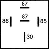 Hella Relay Mini Iso 5 Pole 24V Spst D87