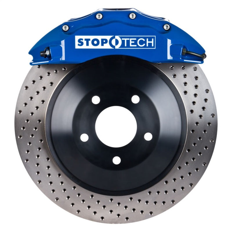 StopTech Chrysler 300C Front Touring 1-Piece BBK w/ Blue ST-60 Calipers Slotted Rotor