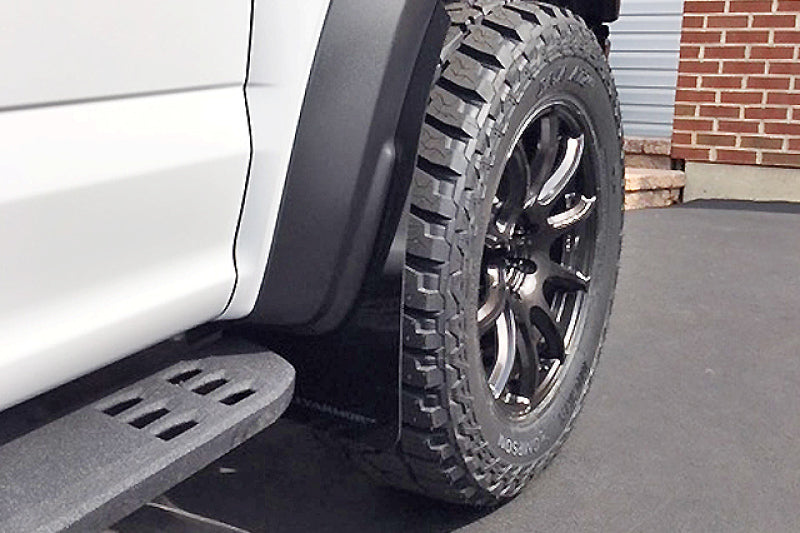 Rally Armor 17-20 Ford F-150 Raptor Black UR Mud Flap w/ White Logo