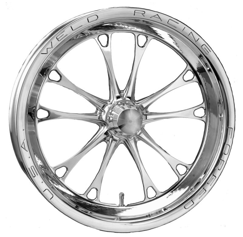 Weld V-Series 1-Piece 15x3.5 / Strange Spindle MT / 1.75in. BS Polished Wheel - Non-Beadlock