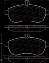 StopTech 12-15 Mercedes Benz SLK250 Street Performance Front Brake Pads