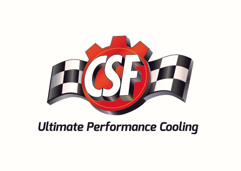 CSF 96-07 Mitsubishi Evo 4/5/6/7/8/9 Full-Slim Radiator w/12in Fan & Shroud/-16AN & Slip On Fitting