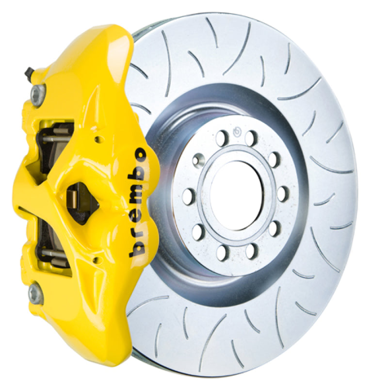 Brembo 14-20 A3 Front GT BBK 4 Piston Cast 345x30 1pc Rotor Slotted Type3-Yellow