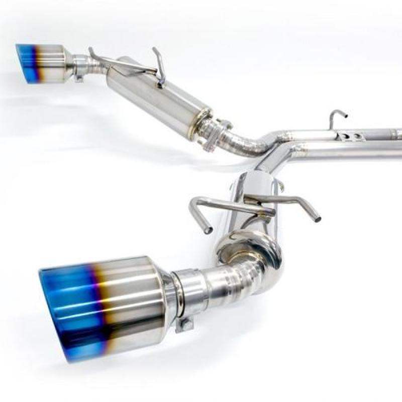 BLOX Racing 13-20 BRZ / FR-S / 86 Catback Exhaust System 60mm to Dual 50mm Outlet GR1 Titanium