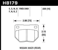 Hawk 06-07 WRX DTC-30 Rear Race Pads