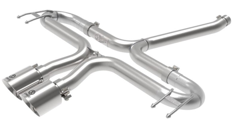 aFe Takeda 2-1/2in 304 SS Axle-Back Exhaust w/Polished Tips 17-20 Honda Civic Sport L4-1.5L (t)