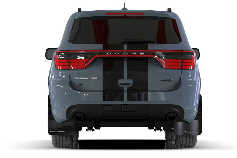 Rally Armor 16-25 Dodge Durango GT/Hellcat/RT/SRT 392/SXT Black UR Mud Flap White Logo