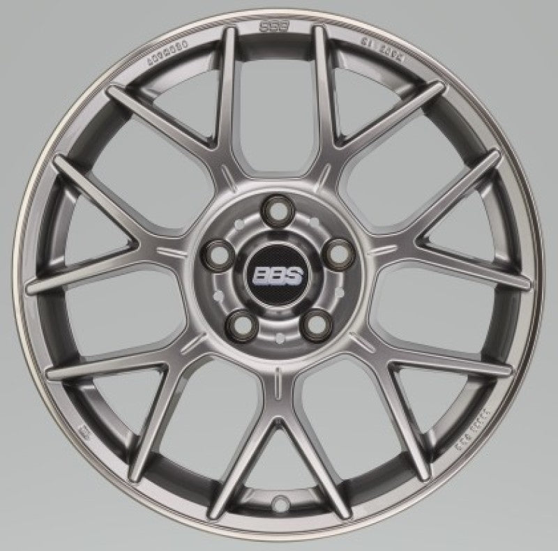 BBS XR 18x8 5x112 44mm Offset 82mm Bore PFS/Clip Req Gloss Platinum Wheel