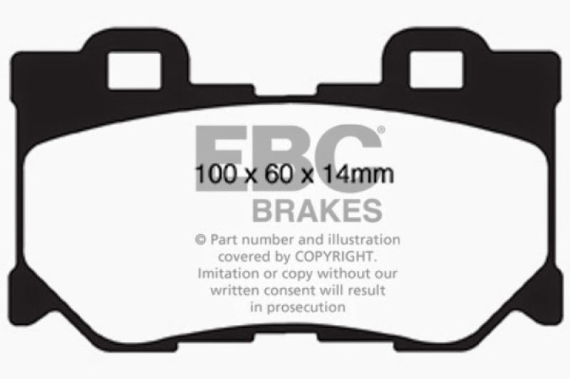 EBC 08-13 Infiniti FX50 5.0 Greenstuff Rear Brake Pads