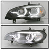 Spyder 07-10 BMW X5 E70 (HID Models Only) Projector Headlights - Black PRO-YD-BMWE7007-AFSHID-BK