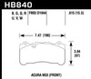 Hawk 2017 Acura NSX DTC-60 Street Front Brake Pads