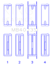 King Engine Bearings For FORD TAURUS V6 245CI/177CI/ Main Bearing