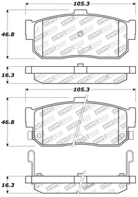 StopTech Performance 91-11/00 Infiniti G20/95-10/00 I30/I35 / 9/90-10/00 Maxima Rear Brake Pads