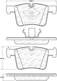 StopTech 14-16 BMW 228i Street Performance Front Brake Pads