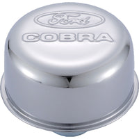 Ford Racing Chrome Breather Cap w/ Ford Cobra Logo
