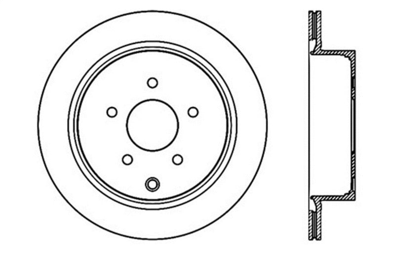 StopTech 03-07 Infiniti FX35/45 Drilled Right Rear Rotor