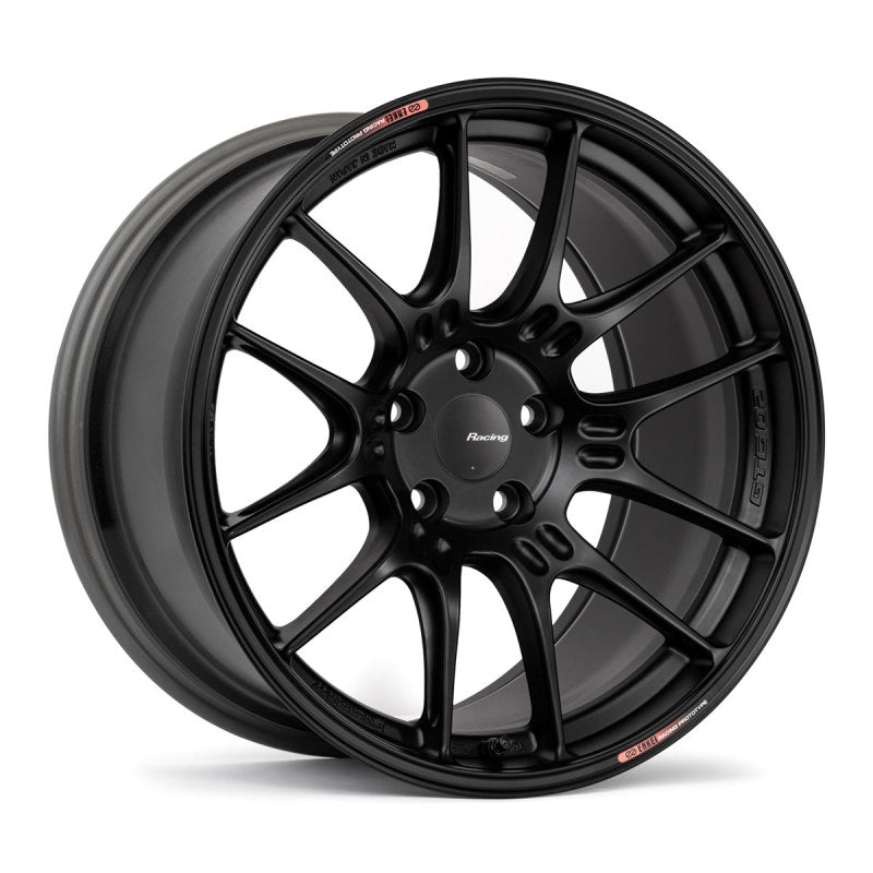 Enkei GTC02 19x8.5 5x120 35mm Offset 75mm Bore Black Wheel