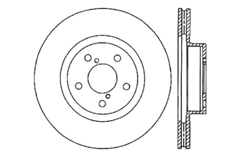 StopTech Drilled Sport Brake Cryo Rotor