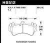 Hawk 04 Volkswagen Touareg Performance Ceramic Street Front Brake Pads