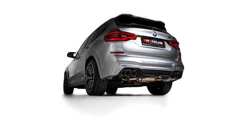 Remus 2019 BMW X3 M Competition F97 3.0L Turbo (S58B30A w/GPF) Axle Back Exhaust (Tail Pipes Req)