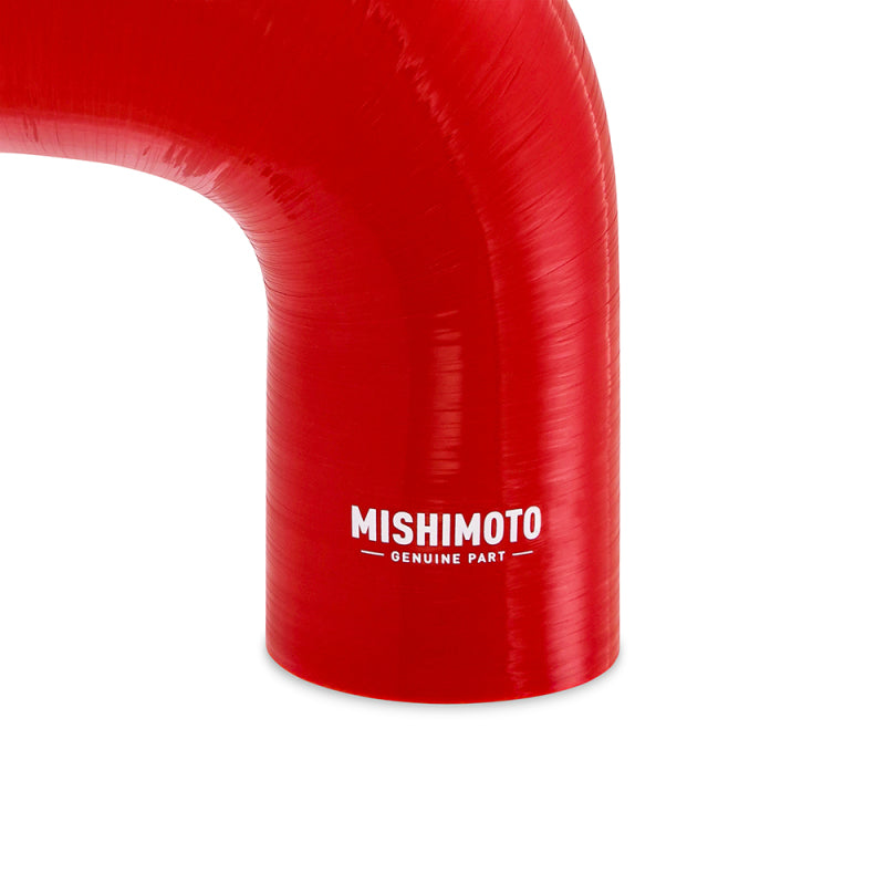 Mishimoto Silicone Reducer Coupler 90 Degree 3in to 3.5in - Red