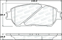 StopTech Street Select Brake Pads - Front