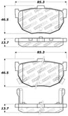 StopTech Performance Hyundai Elantra/Tiburon / Kia Spectra / Nissan Maxima/Stanza Rear Brake Pads