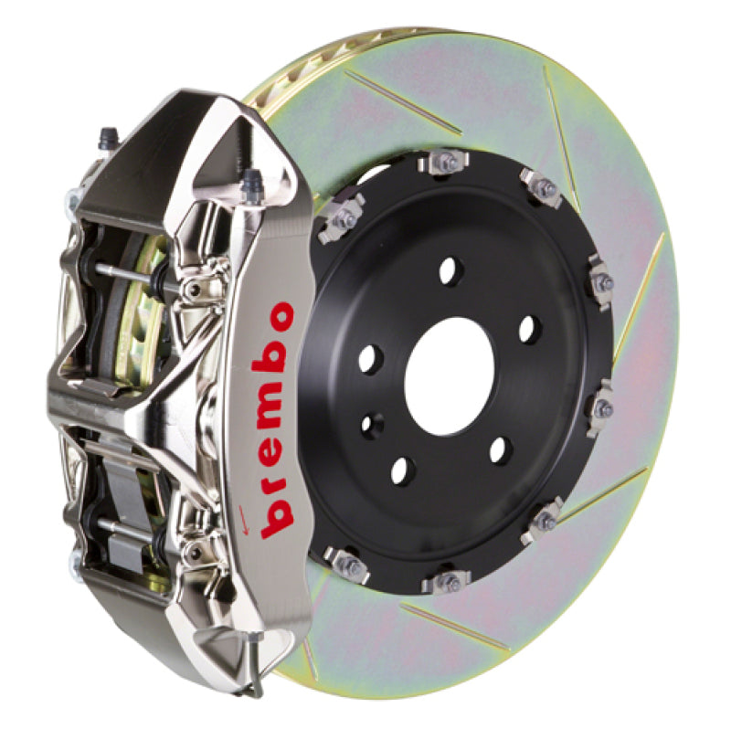 Brembo 13-15 RS5 Front GTR BBK 6 Piston Billet380x34 2pc Rotor Slotted Type-1- Nickel Plated