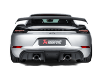 Akrapovic 2020+ Porsche Cayman GT4 (718) Slip-On Race Line (Titanium) (Req Tips / Option 2)