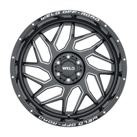 Weld Off-Road W117 20X10 Fulcrum 5X127 5X139.7 ET13 BS6.00 Gloss Black MIL 87.1