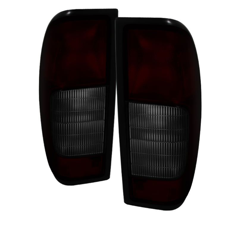 Xtune Nissan Frontier 00-04 OEM Style Tail Lights Red Smoked ALT-JH-NF00-OE-RSM