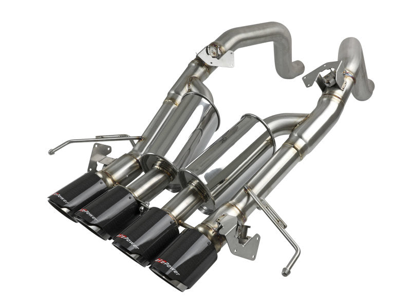 aFe MACH Force-Xp Axle-Back Exhaust System w/ Carbon Fiber Tips Chevrolet Corvette (C7) 14-19 6.2L