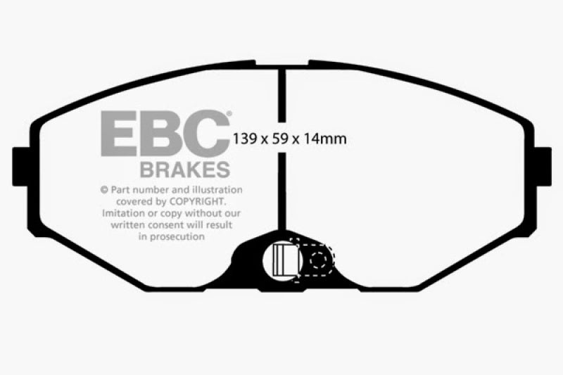 EBC 93-97 Infiniti J30 3.0 Yellowstuff Front Brake Pads