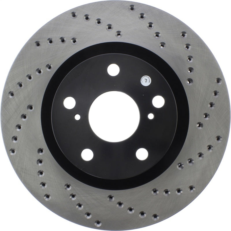 StopTech 07-13 Lexus ES 250/ES 300/ ES330/ES350 SportStop Drilled Left CRYO Front Rotor