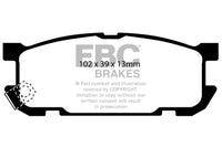 EBC 01-03 Mazda Miata MX5 1.8 (Sports Suspension) Yellowstuff Rear Brake Pads
