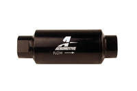 Aeromotive In-Line Filter 10AN 10 Micron Microglass Element Bright-Dip Black 2in OD